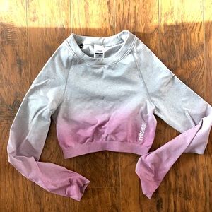 Gymshark ombré crop top Small